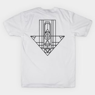 Geometric Arrow Outline T-Shirt